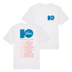 UK 10th Anniversary Tour White Tee