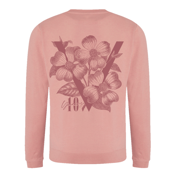 The Vamps Floral V Pink Sweatshirt (XL & 2XL only)