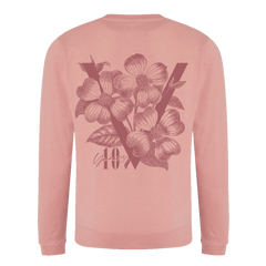 The Vamps Floral V Pink Sweatshirt (XL & 2XL only)